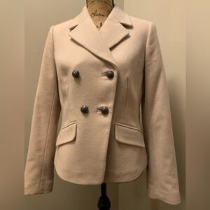 BANANA REPUBLIC HERITAGE ladies classic camel 80% wool coat size small VVGUC++